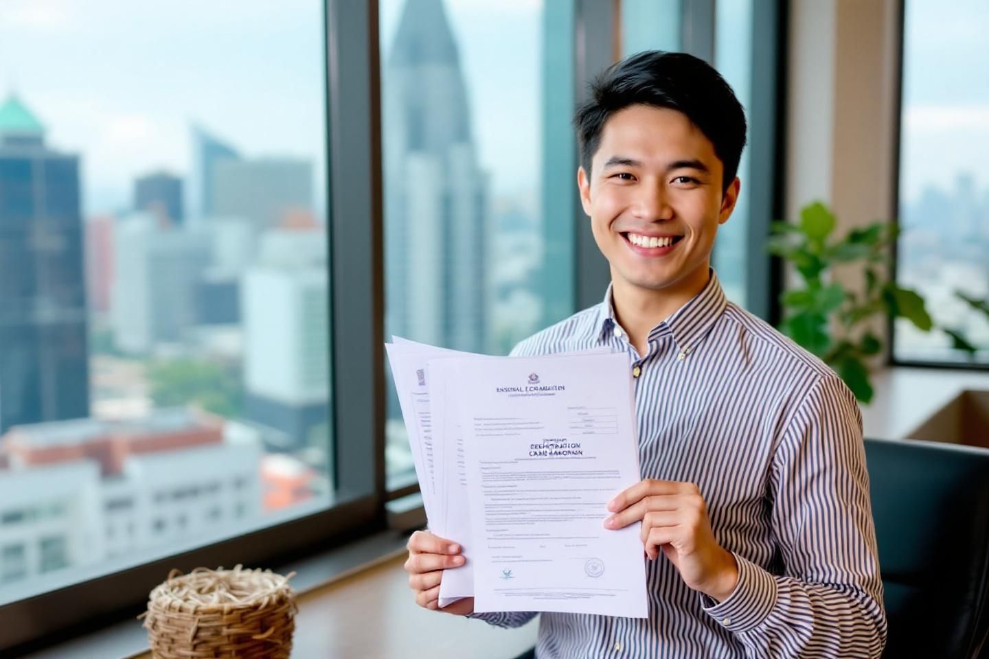 What benefits come after completing business registration in Cambodia?
