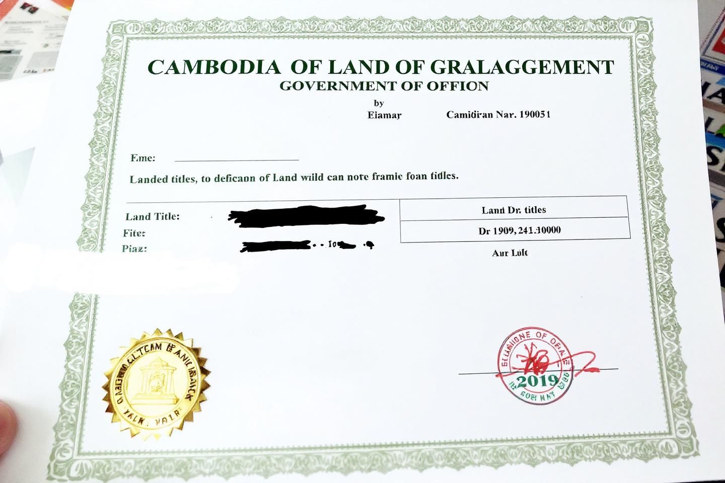 How does land title registration legally secure every Real estate investment in Cambodia?