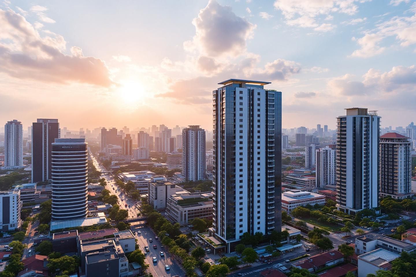 How does geographical diversification of assets limit losses in a Real estate investment in Cambodia?